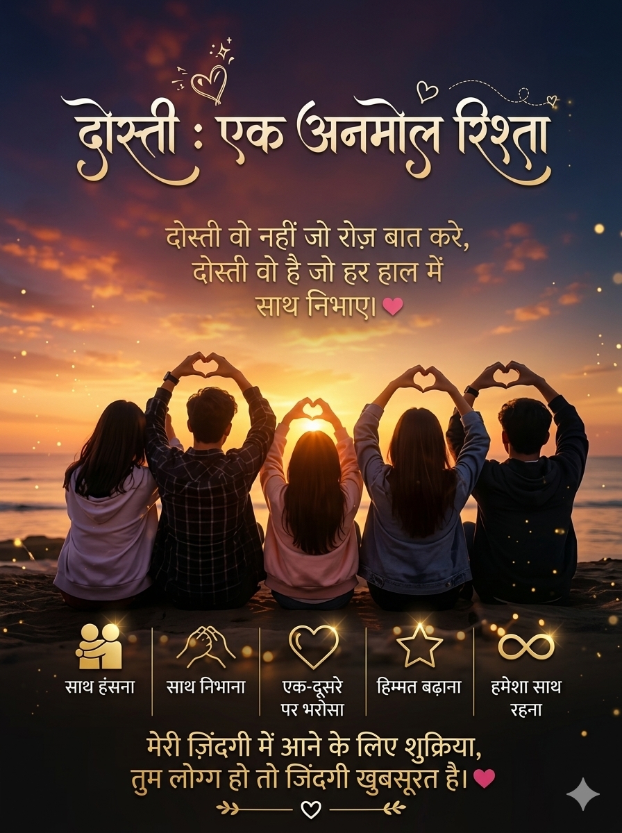 दोस्ती : एक अनमोल रिश्ता